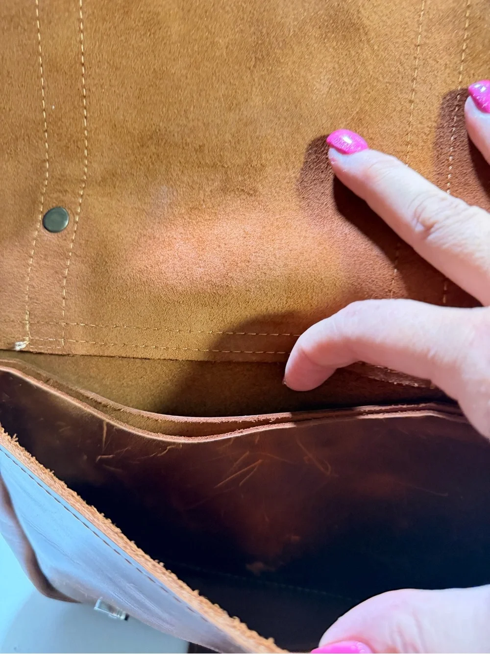 leather satchel crossbody bag with a structured flap front double buckles